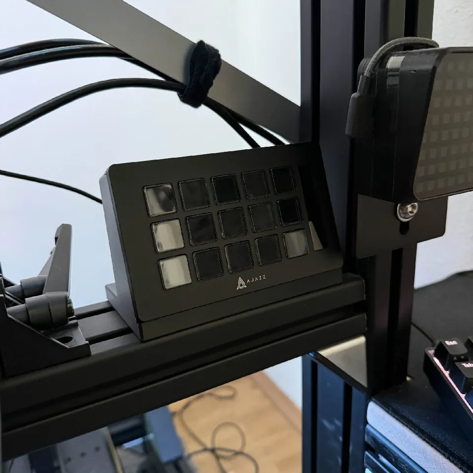 AJAZZ AKP153 Streamdeck - Sim Rig Mount for 40x80 mm aluminium