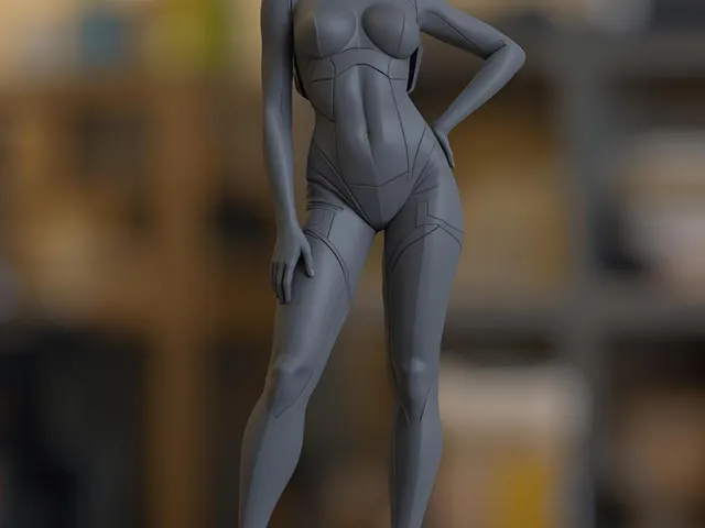 Sci-Fi Female Statue