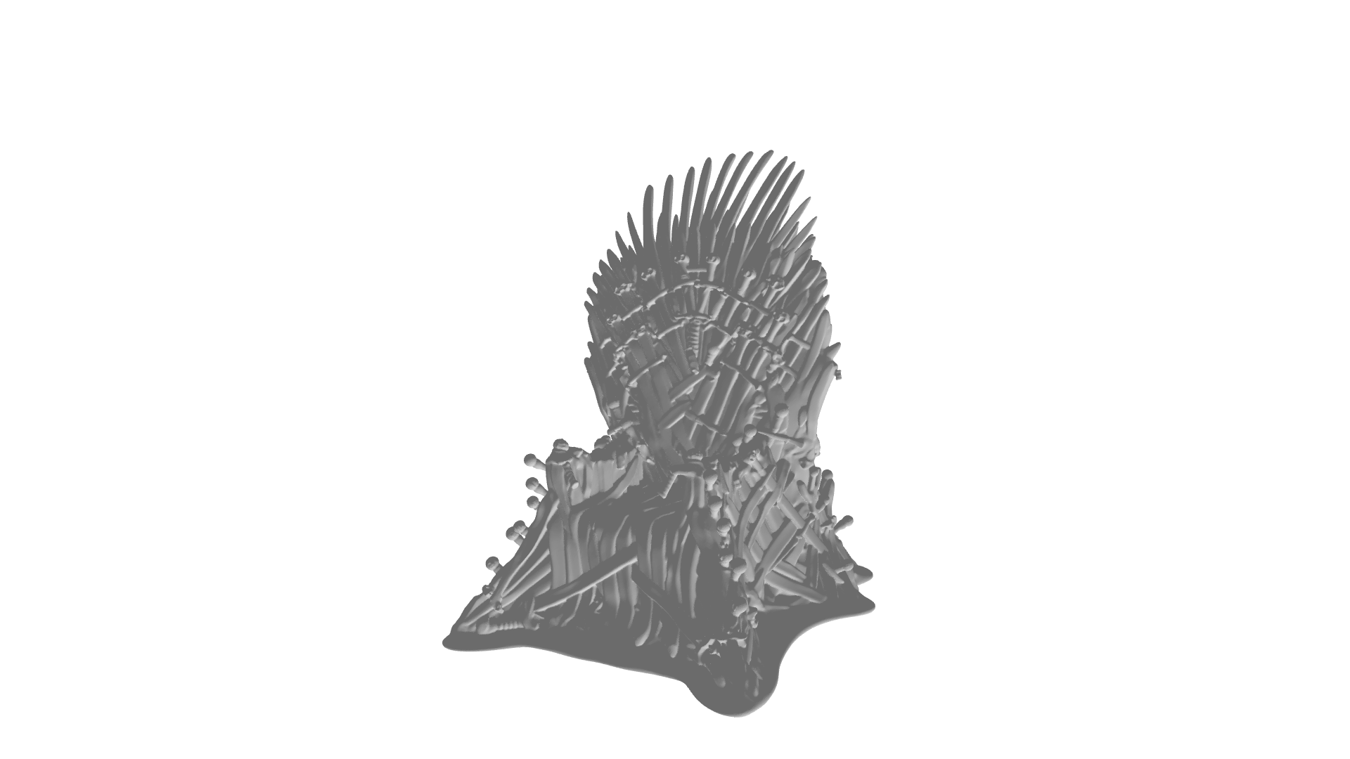 game of thrones chair 3D model by Yotamshap