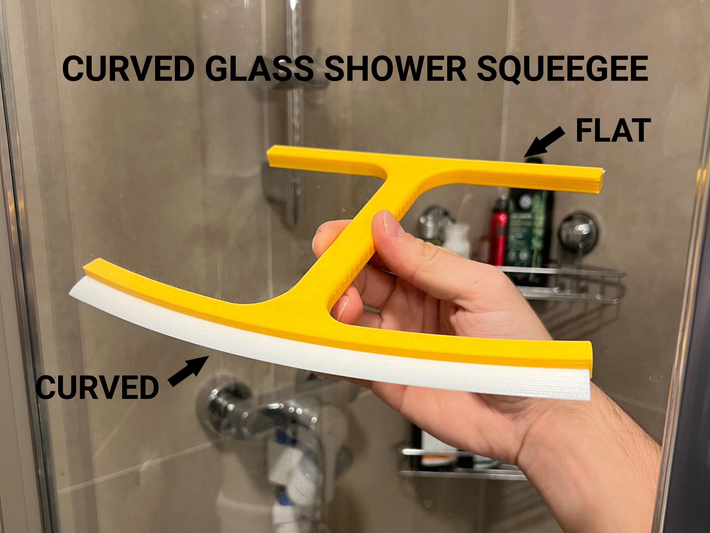 Curved Glass Shower Squeegee