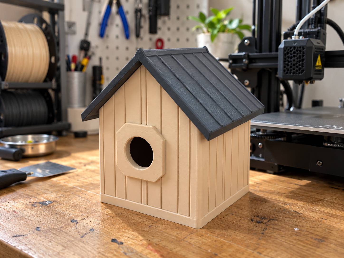 Nordic Forest Cabin – Scandinavian Mini Birdhouse | No Supports — STL ...