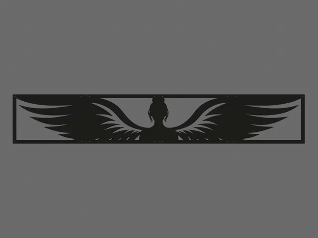 angel woman 2d decorative design 800x135mm printinplace