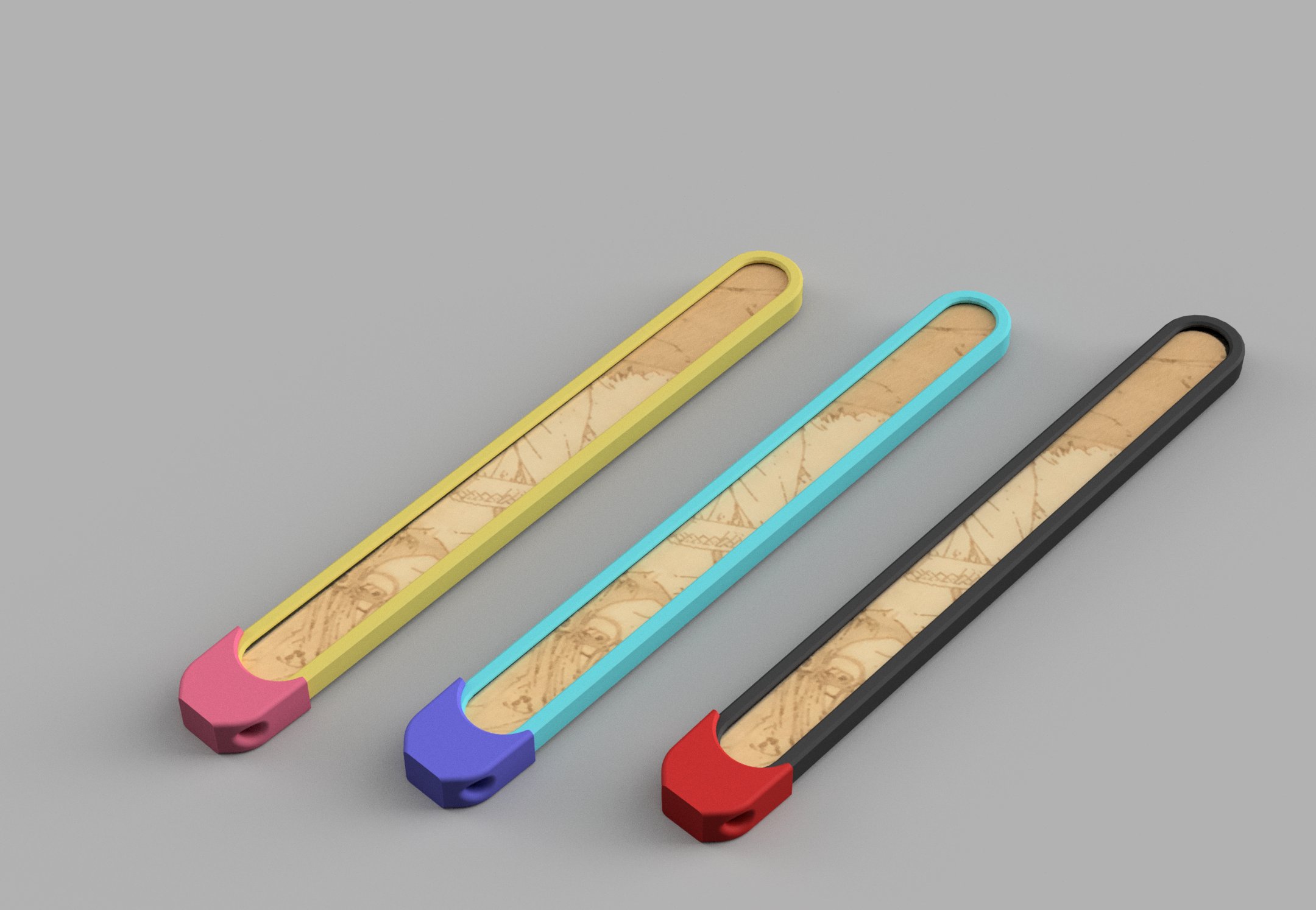 Ice Cream Stick Holder – 114×9.5×2mm Keychain Case