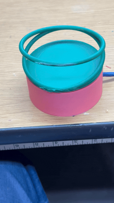 Rotating Rings Optical Illusion