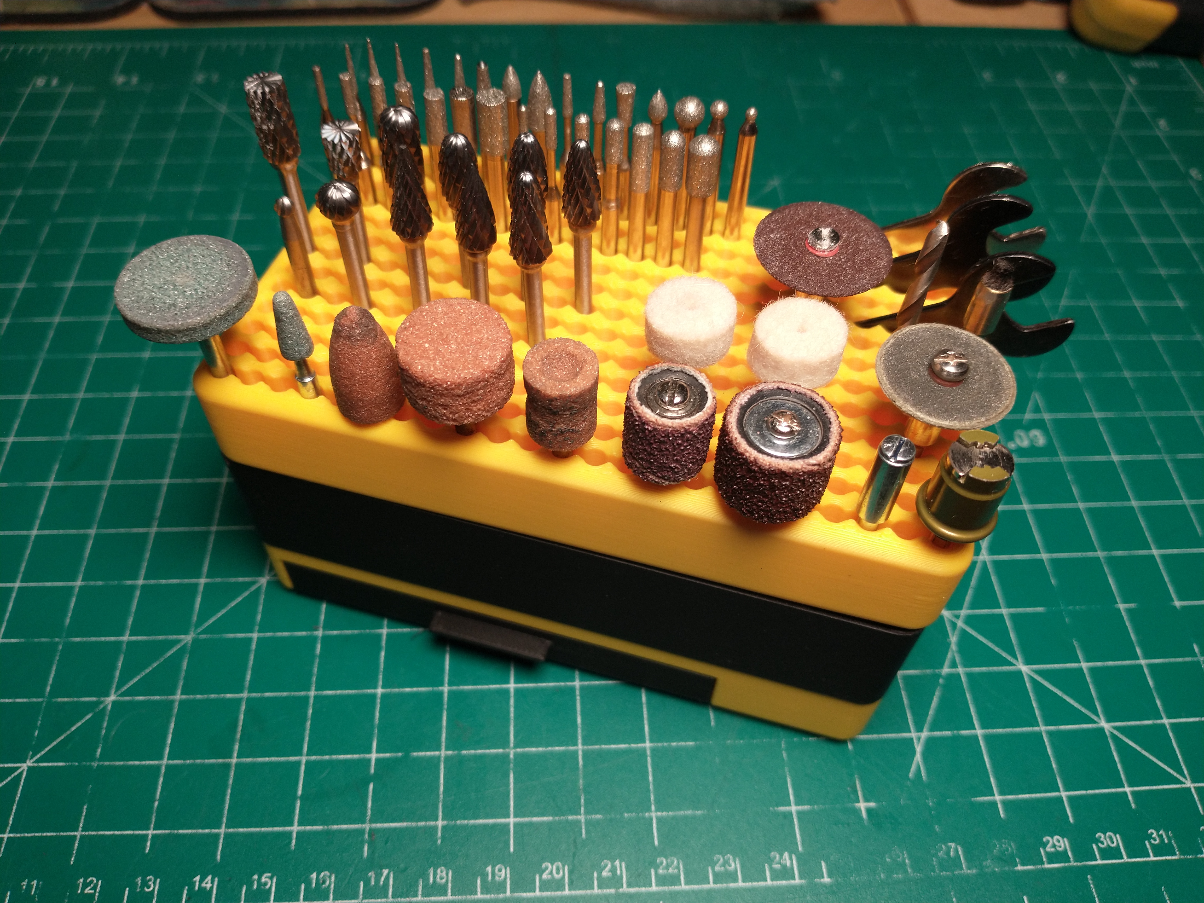 Compact Stacking Dremel Bits Organizer