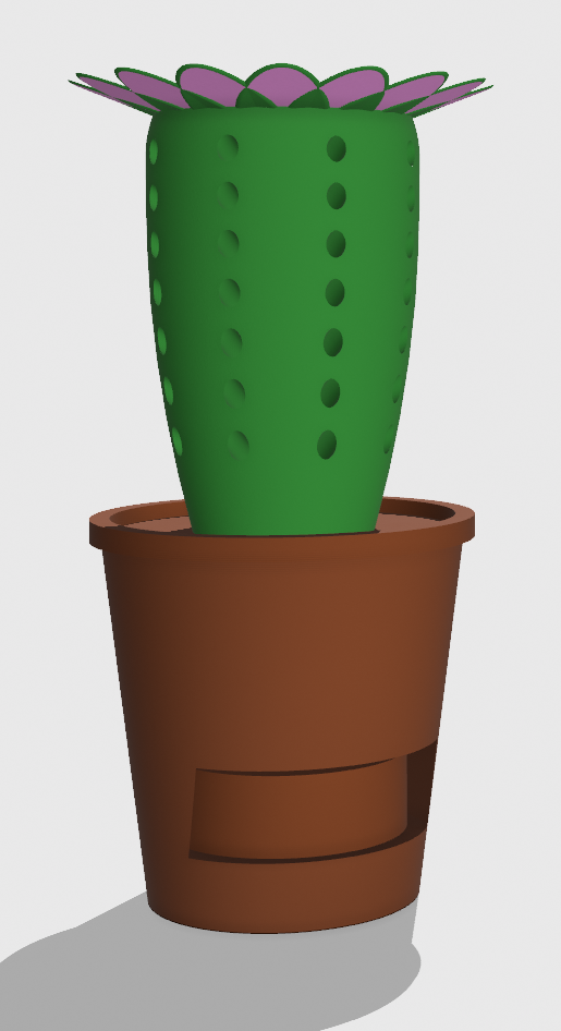 Cactus pen holder