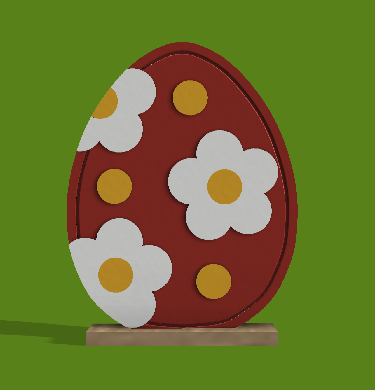 Miniatura 8 do modelo 3D Floral Easter Egg