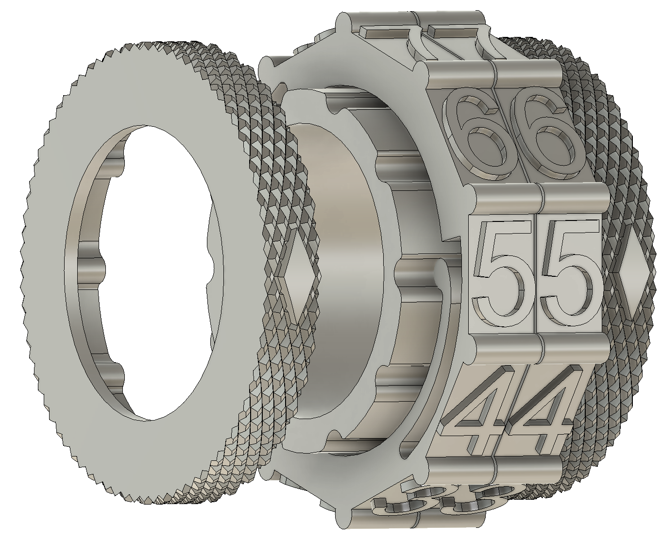 Miniatura 2 do modelo 3D Compact Row Counter Ring