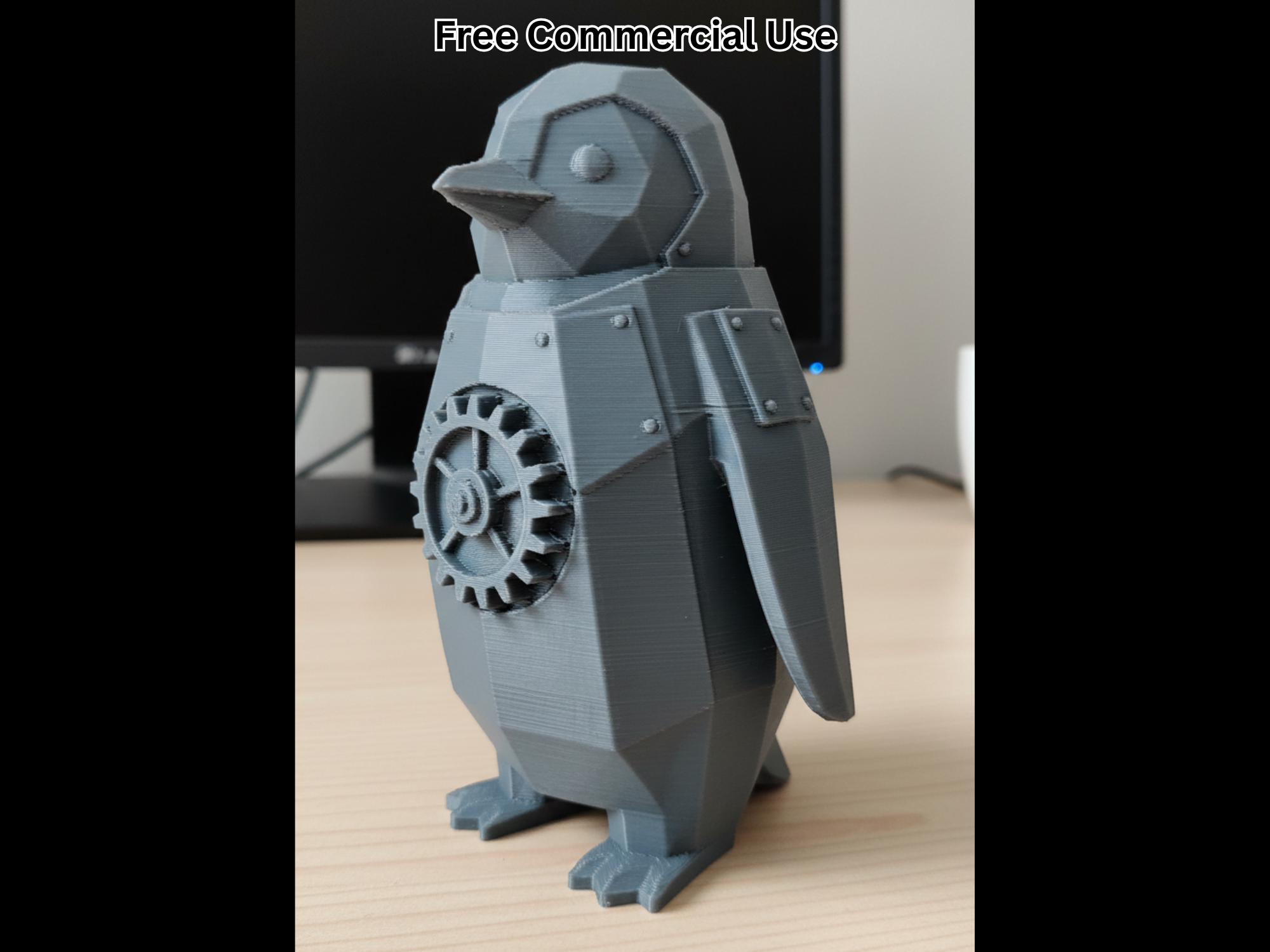 Steampunk Penguin Statue