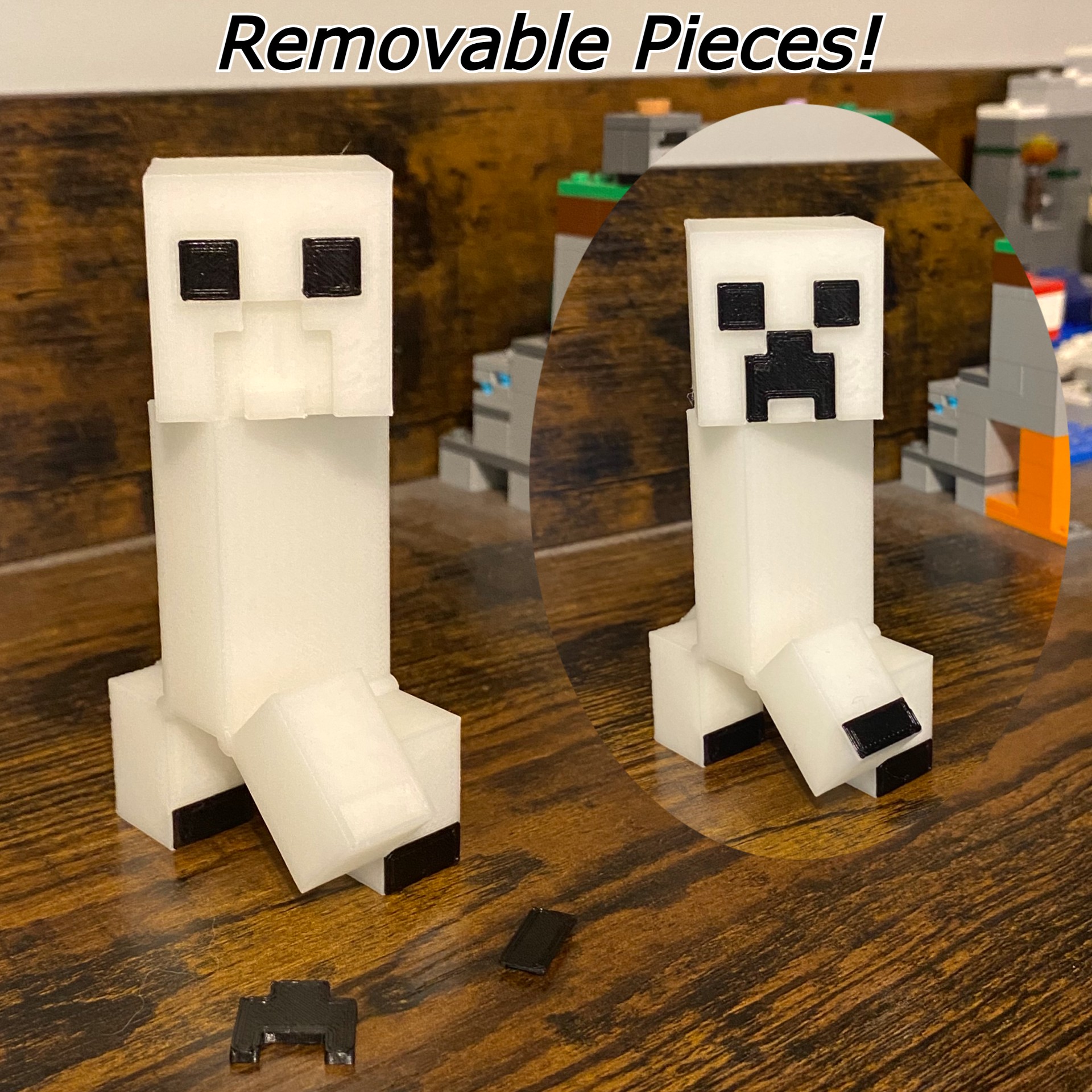 Minecraft Creeper Feature Snap-ons