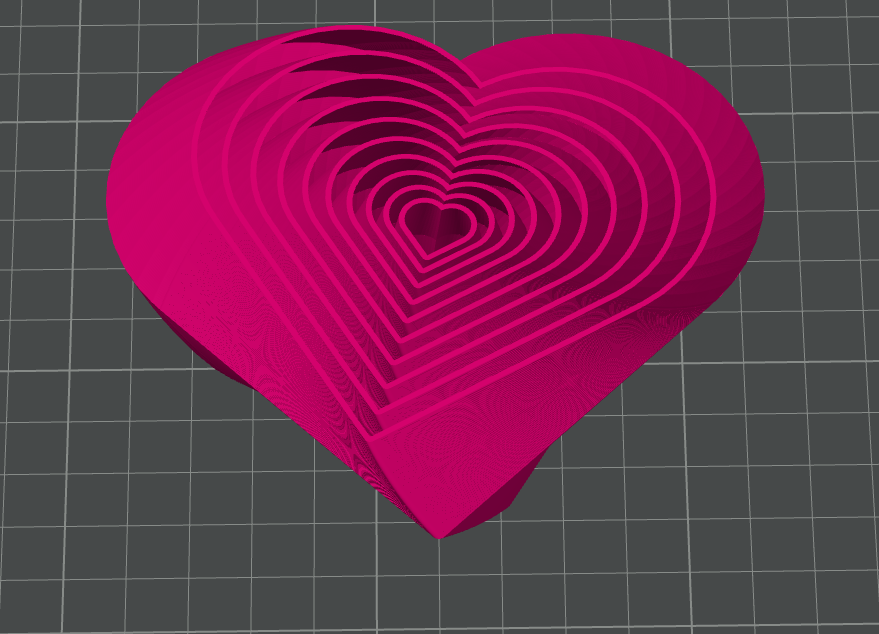 heart fidget with twirl