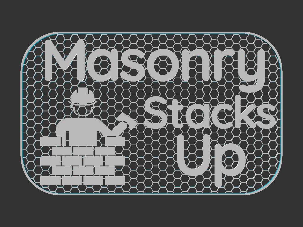 Masonry Stacks Up sign — miniatura 2