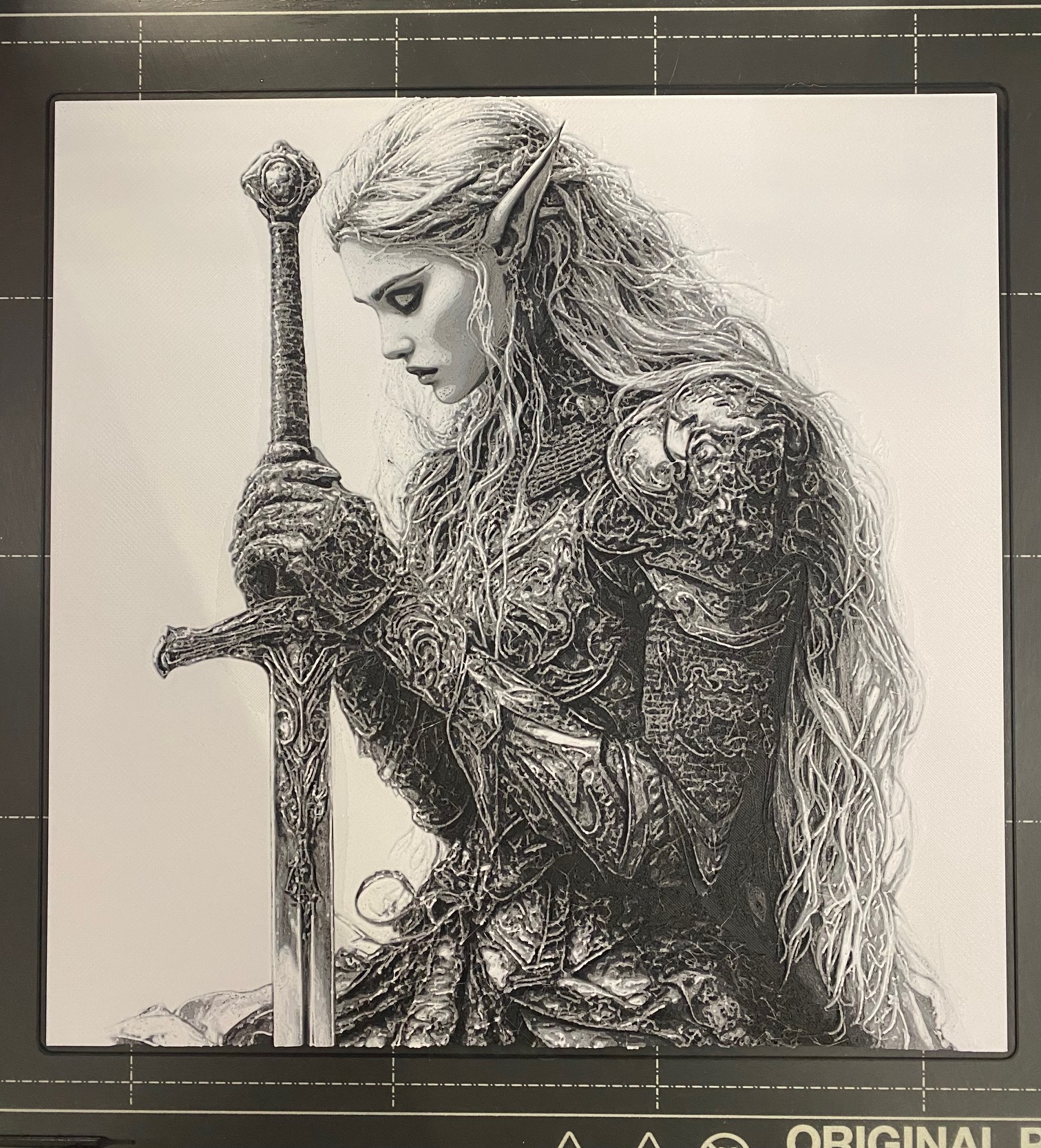 Elven Princess Warrior - Hueforge