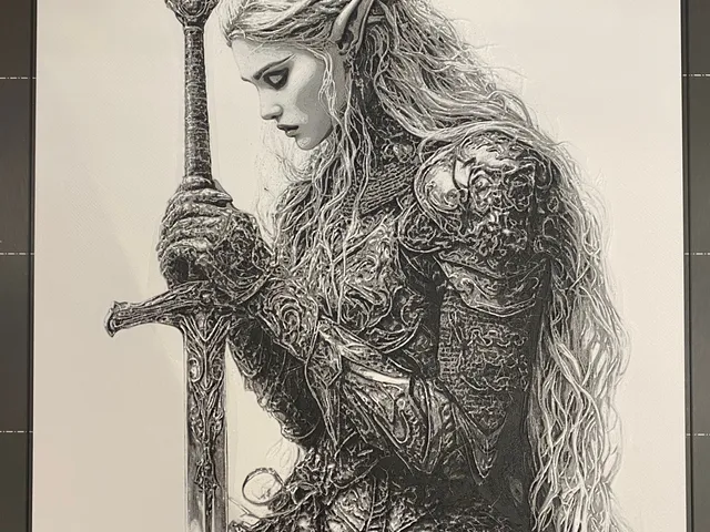 Elven Princess Warrior - Hueforge