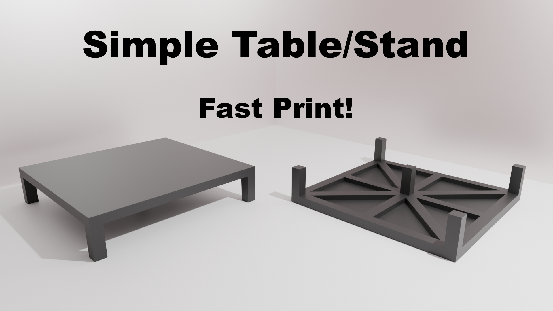 Mini Table/Stand fast and easy print 3D model