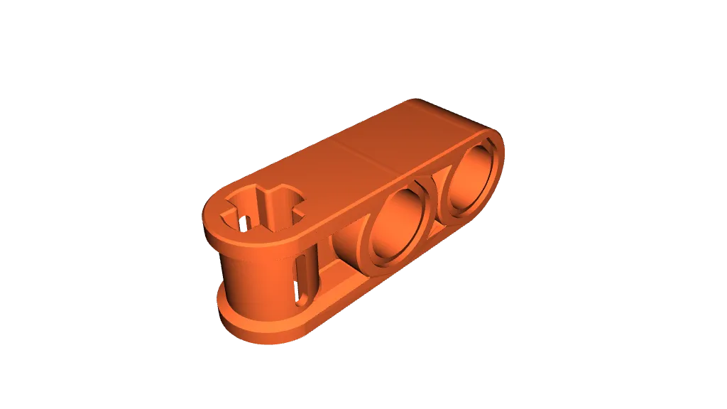 Lego Compatible (42003.dat) Technic Cross Block 1 x 3 (Axle/Pin