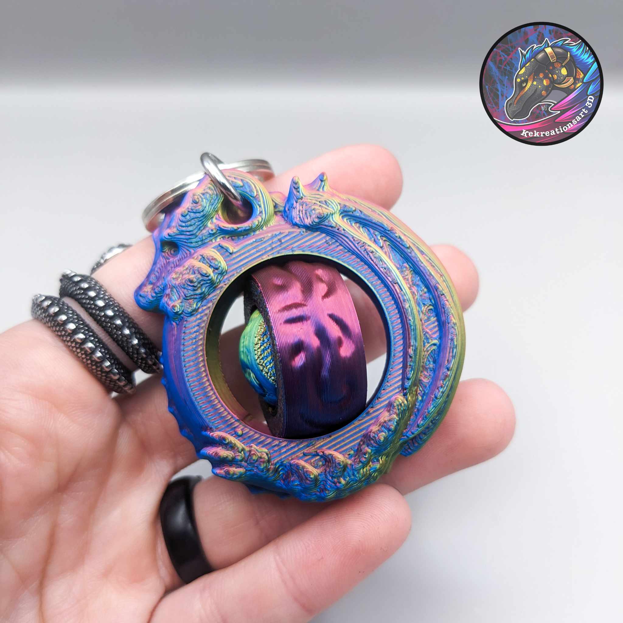 Miniatura 3 do modelo 3D Dragon Gyroid Spinner