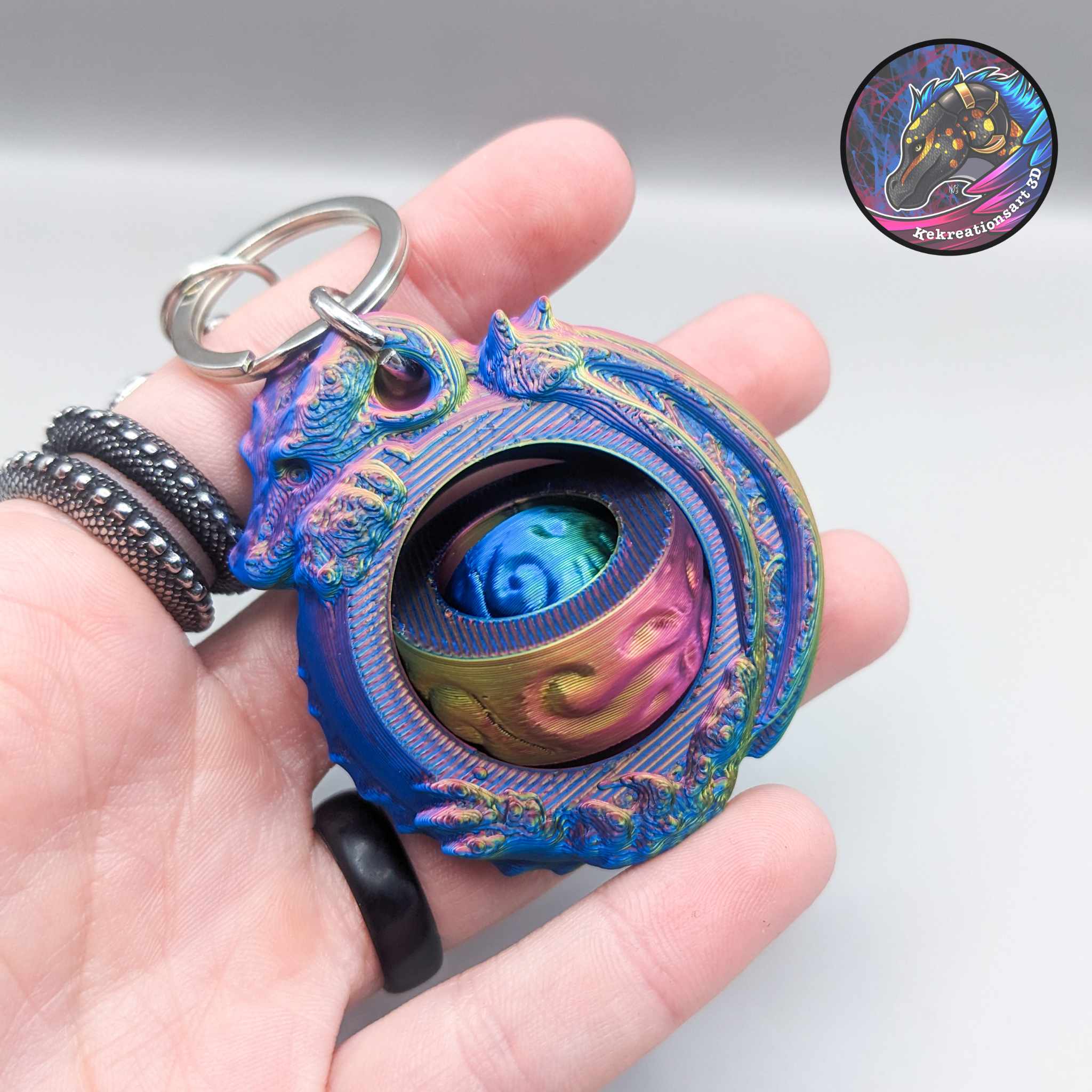 Miniatura 5 do modelo 3D Dragon Gyroid Spinner