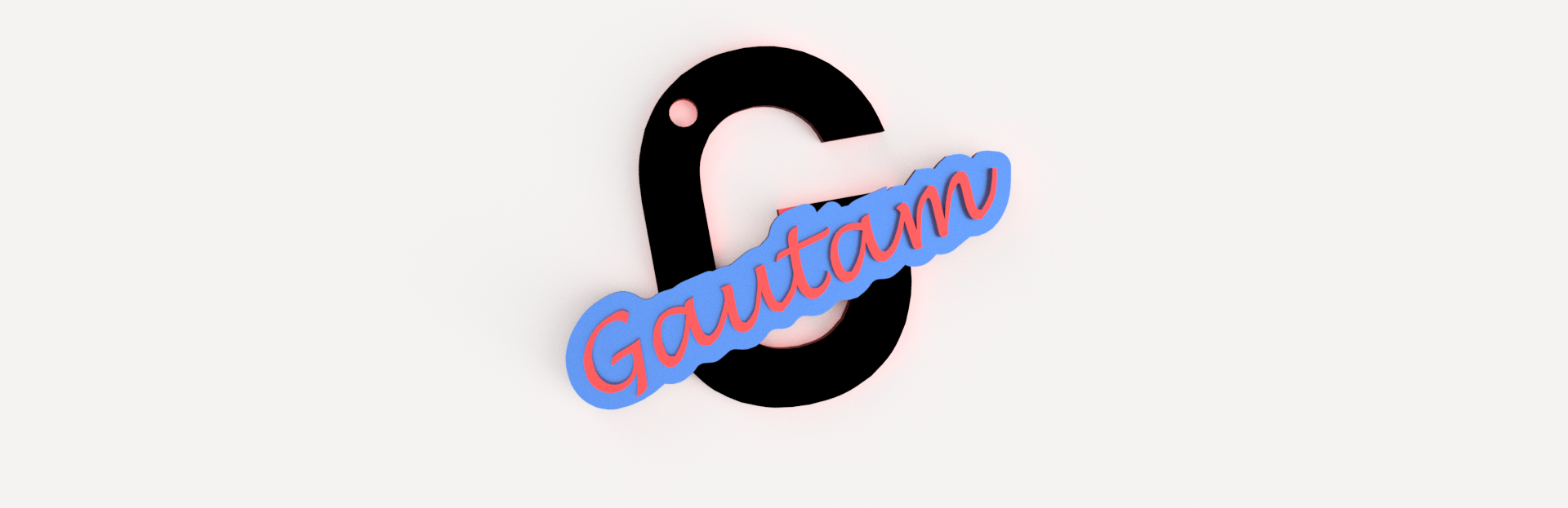 GAUTAM name Keychain