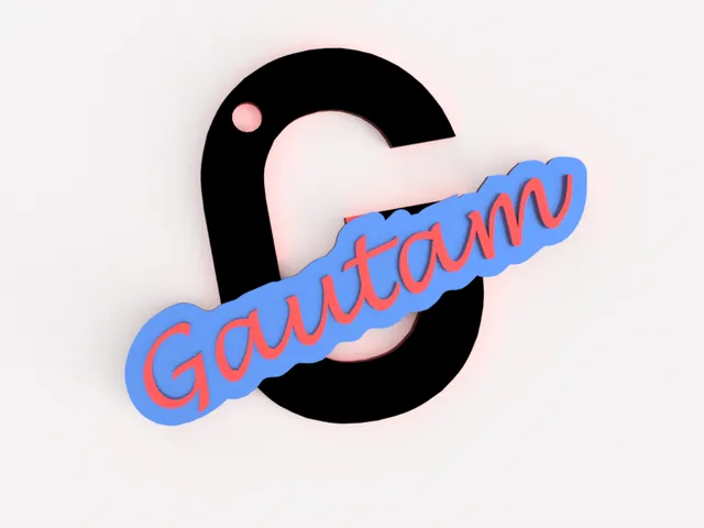 GAUTAM name Keychain