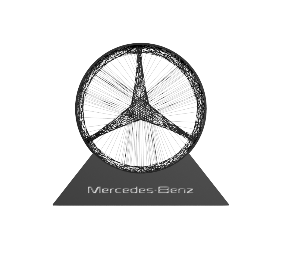 MERCEDES STRING-ART / DECORATION / MERCEDES-BENZ by Sektor 7 Studios ...