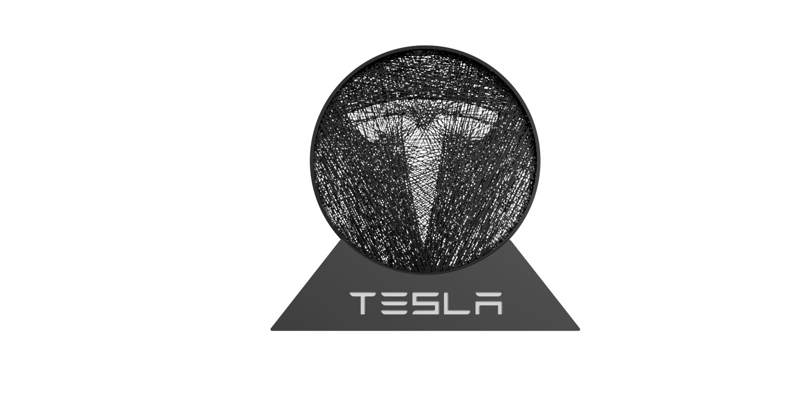 TESLA STRING-ART / DECORATION by Sektor 7 Studios | Download free STL ...