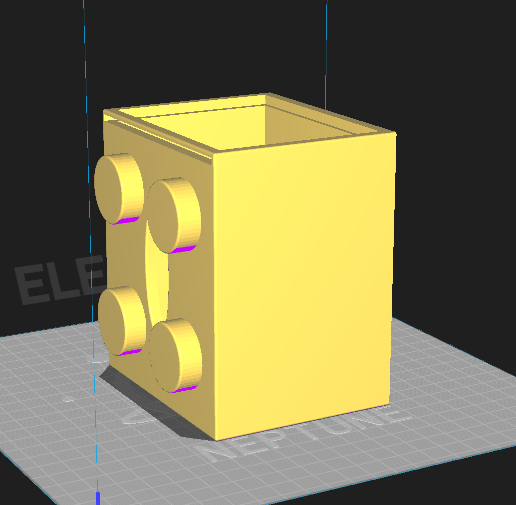 Miniatura 6 do modelo 3D Lego Tissue Box (Small)