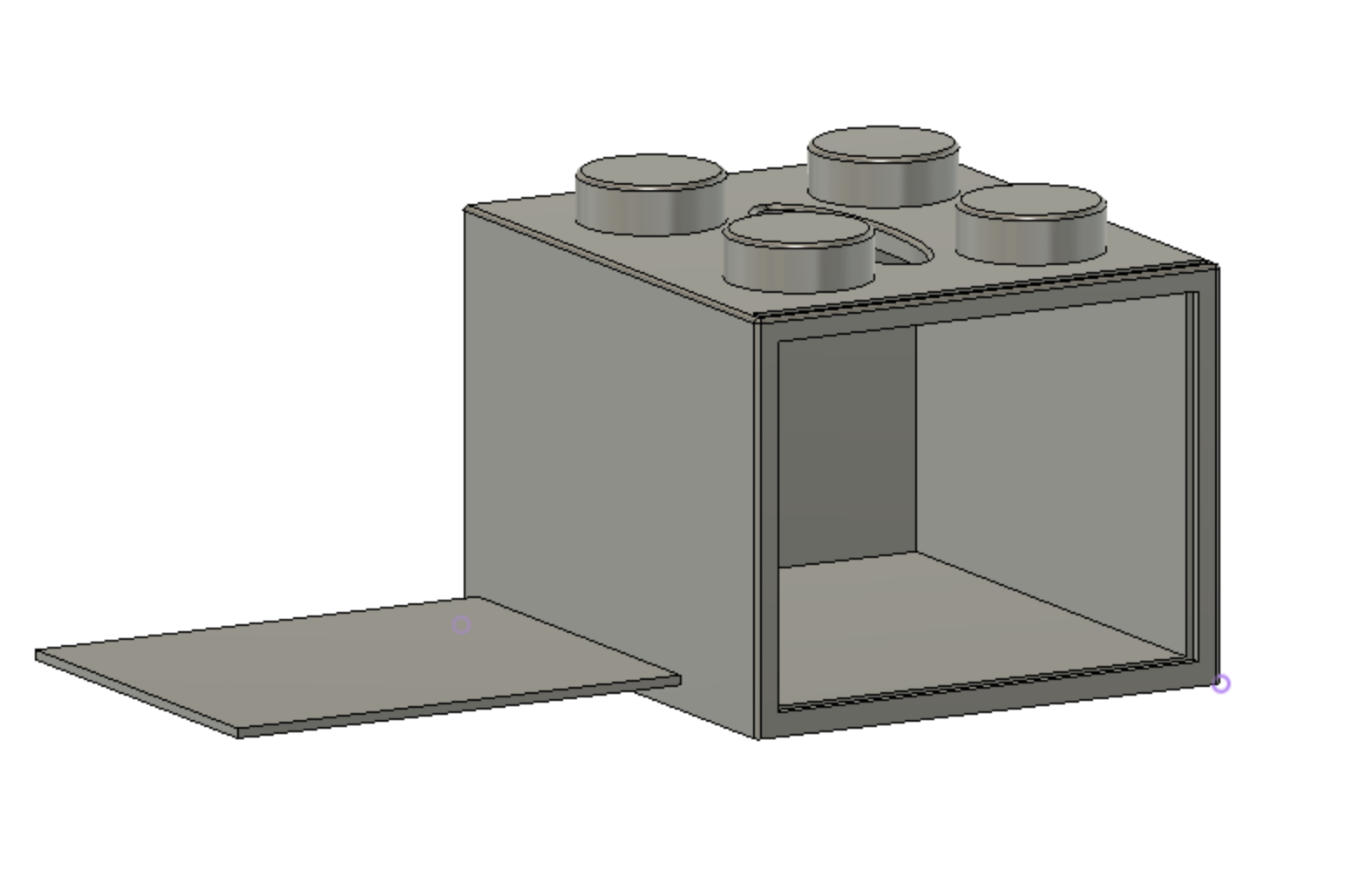 Miniatura 7 do modelo 3D Lego Tissue Box (Small)
