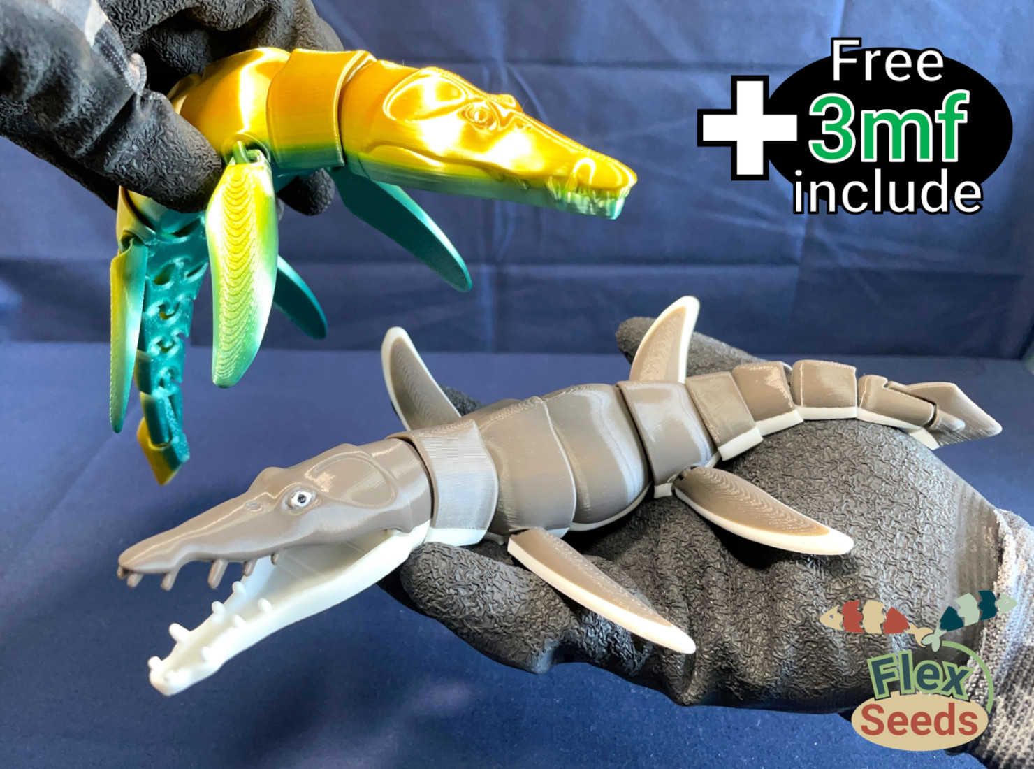Flexi Liopleurodon (Print-in-place)
