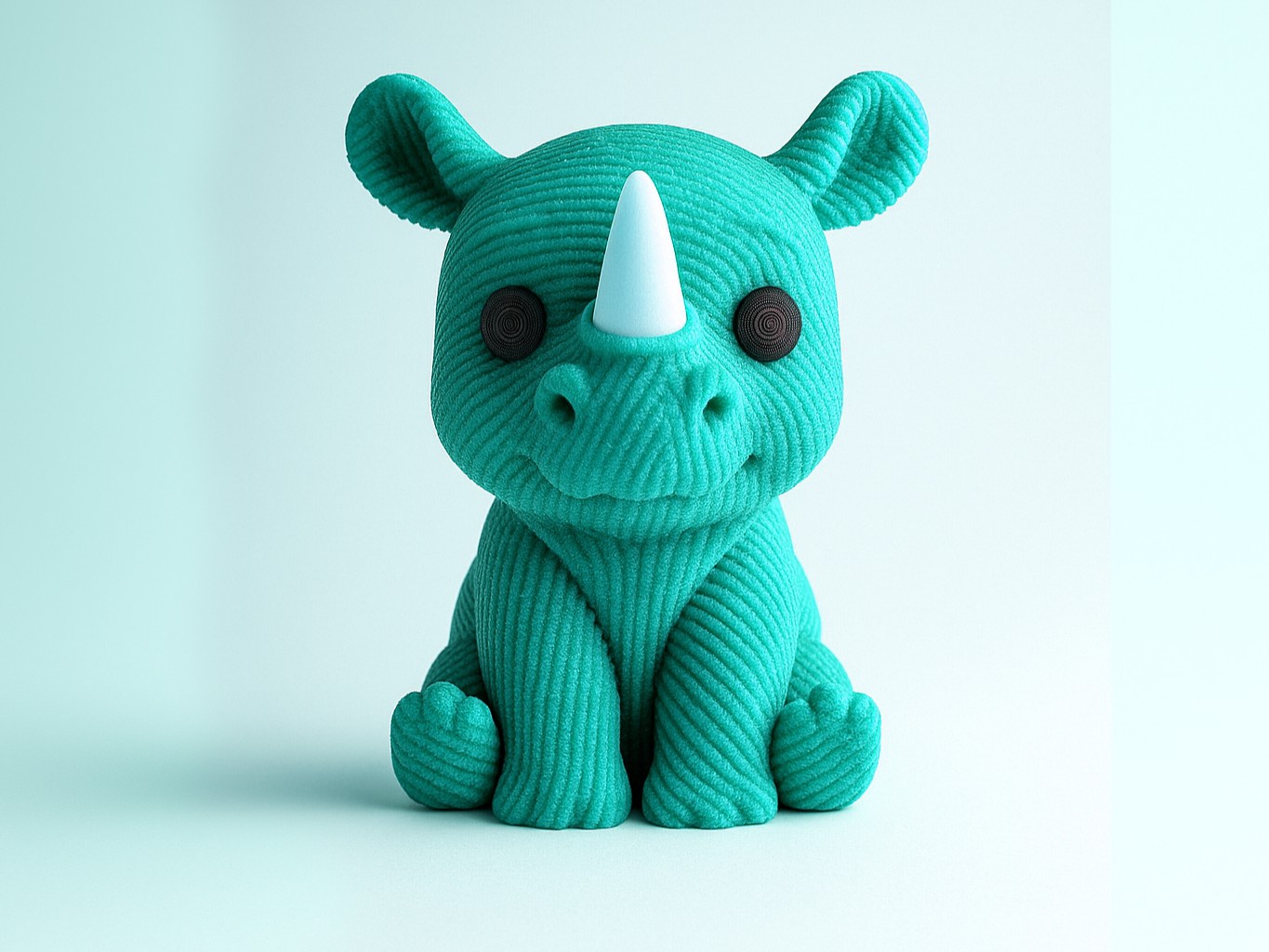 Knitted Rhino - NO AMS - Cute Animals