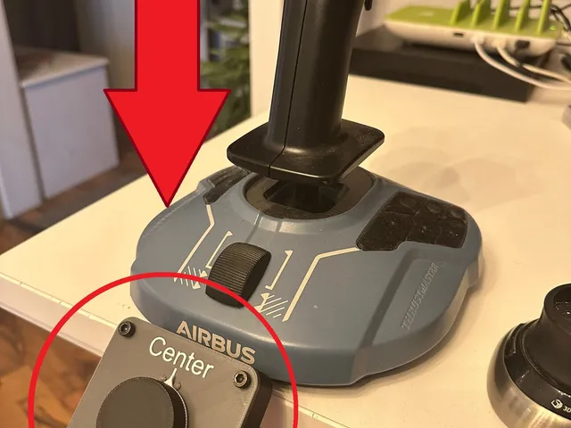 Airbus Tiller Joystick Addon für Thrustmaster TCA (replaces function of thrustlever)