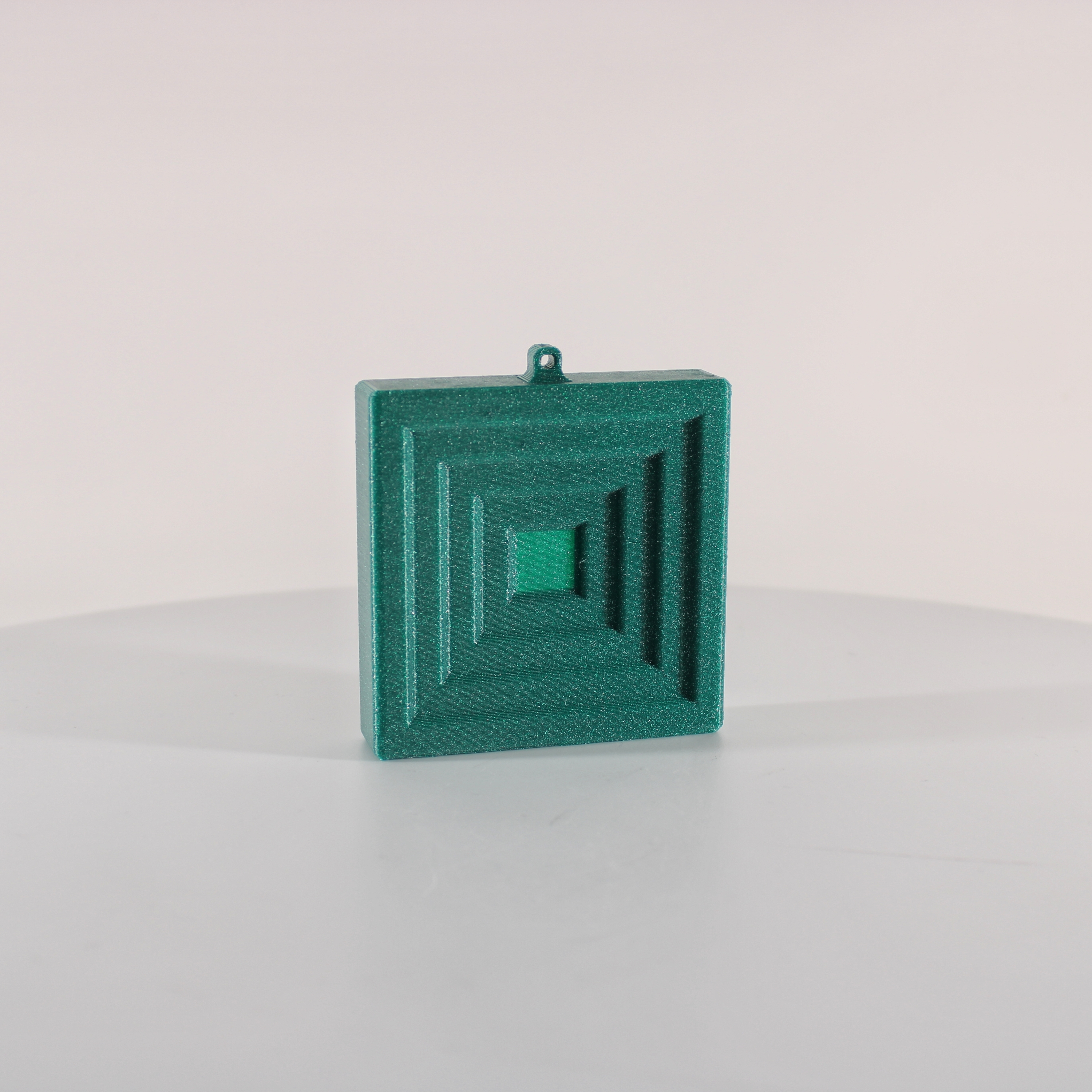 Subtractive Square Ornament, Christmas Decor by Slimprint