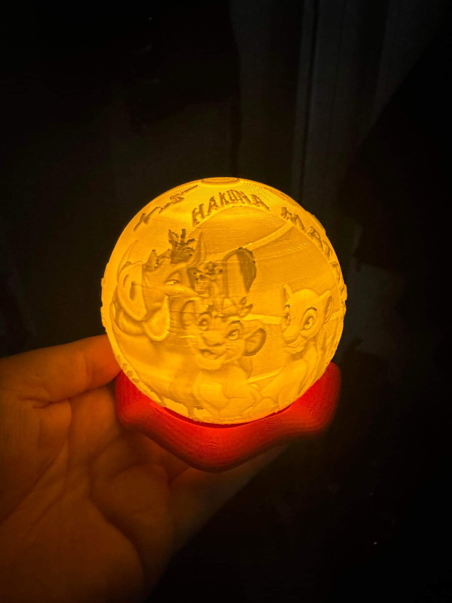 Lion King Globe Lithophane