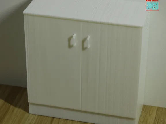 kleiner schlichter Badezimmerschrank (maßstabgetreu)