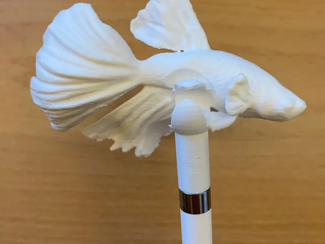Apple Pen Cap with Fish