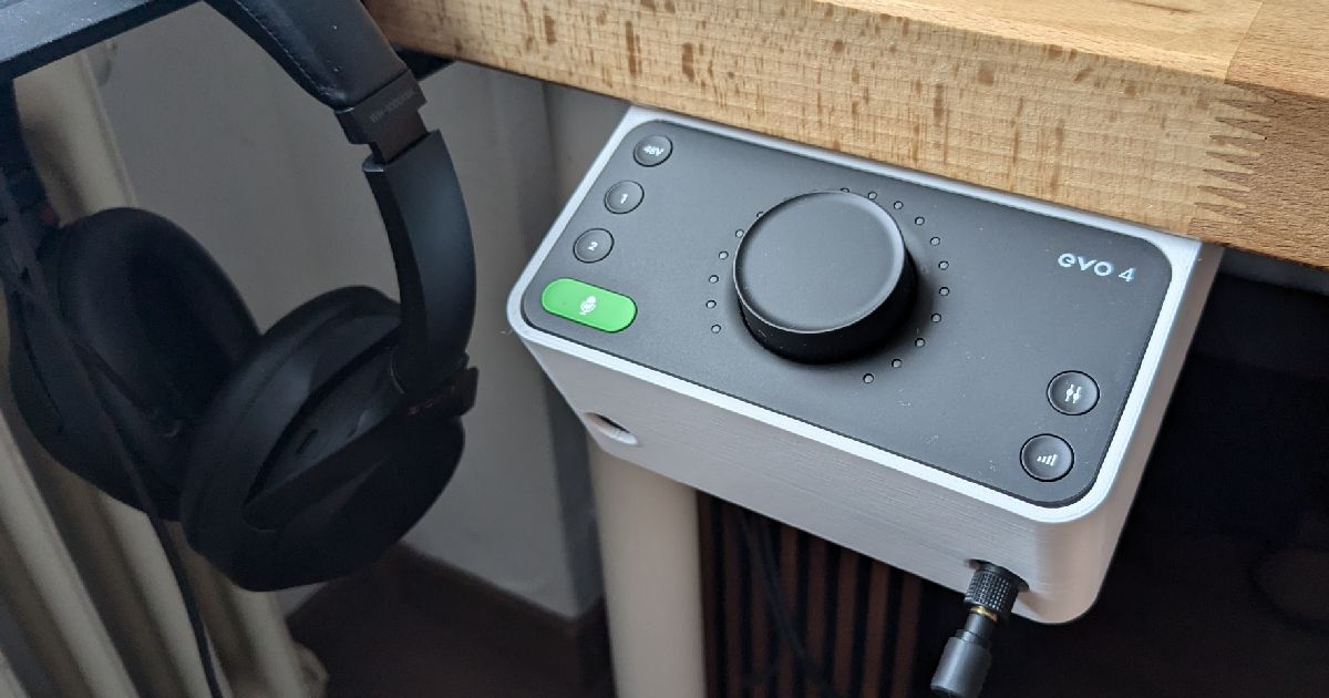 Audient Evo 4 underdesk mount by Malte | Download free STL model ...