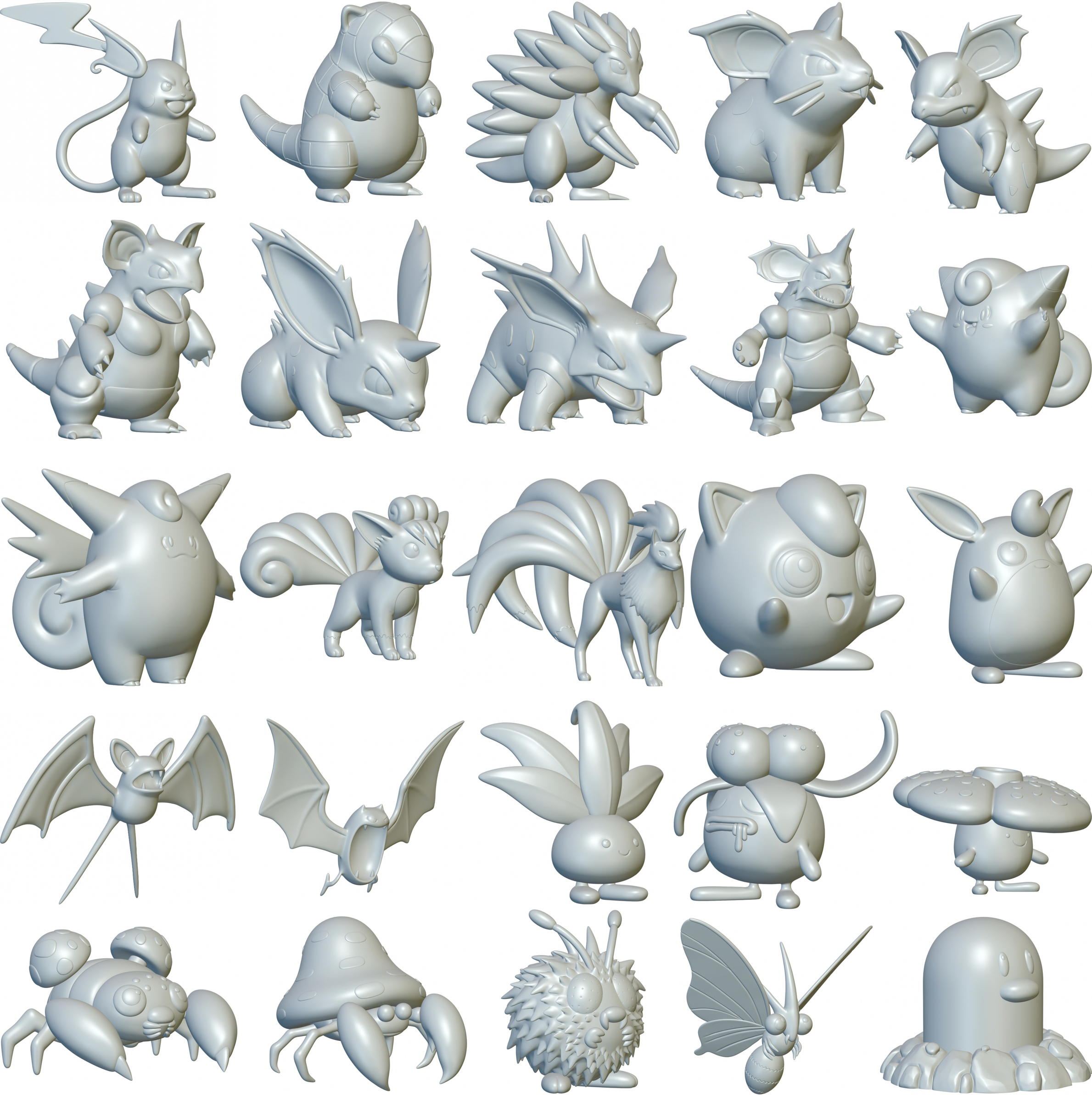 Free Pokemon Gen 1 Full Set Optimized For 3d Printing By 3dprint1up Download Free Stl 2695