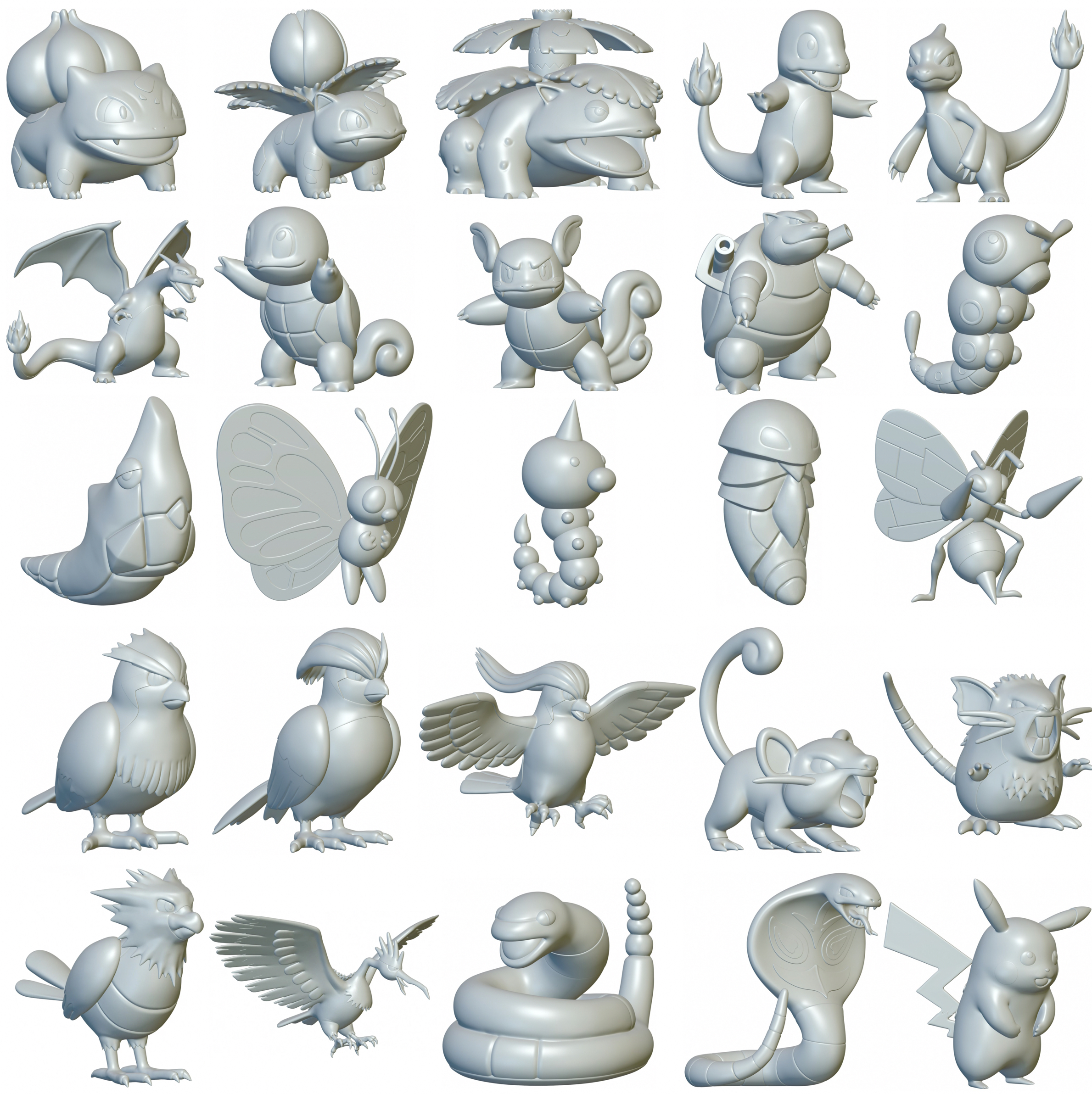 free-pokemon-gen-1-full-set-optimized-for-3d-printing-by