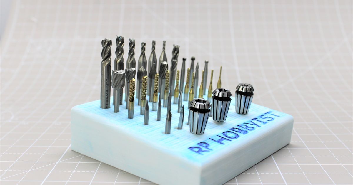 CNC Bits Holder by RP HOBBYIST Download free STL model