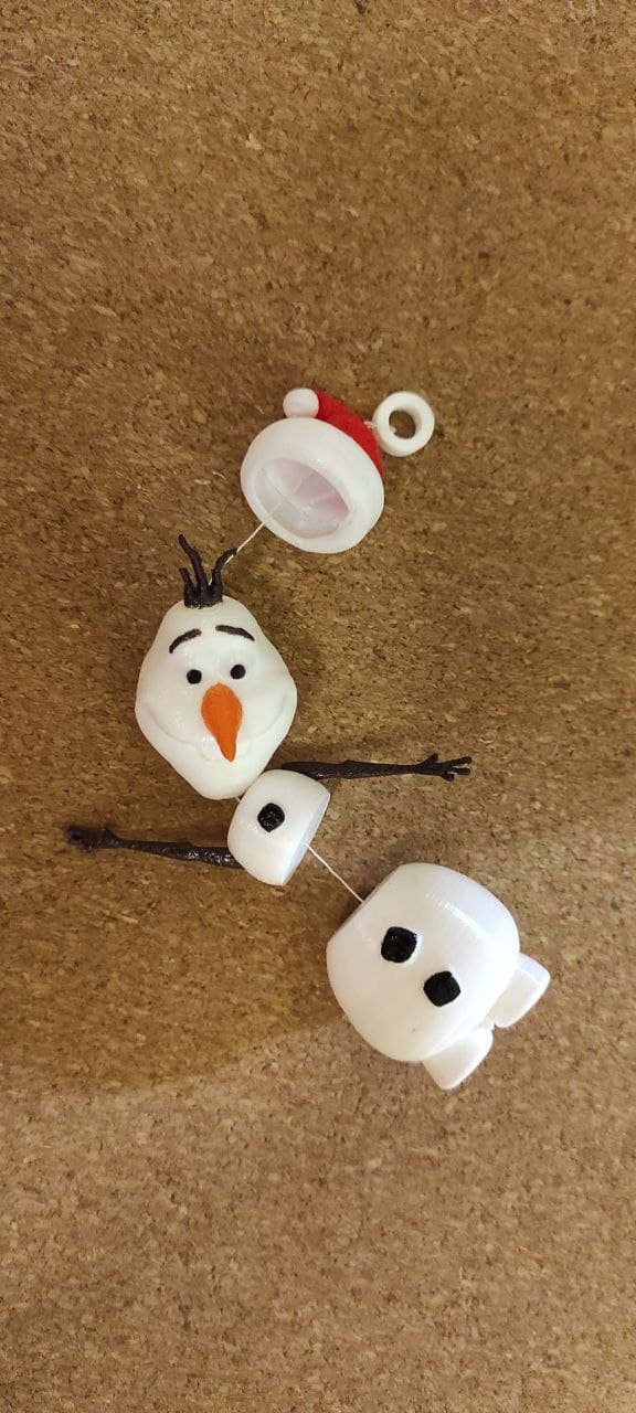 Miniatura 3 do modelo 3D Hung Christmas Olaf
