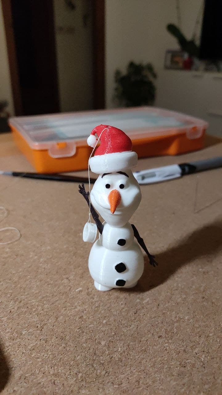 Miniatura 4 do modelo 3D Hung Christmas Olaf