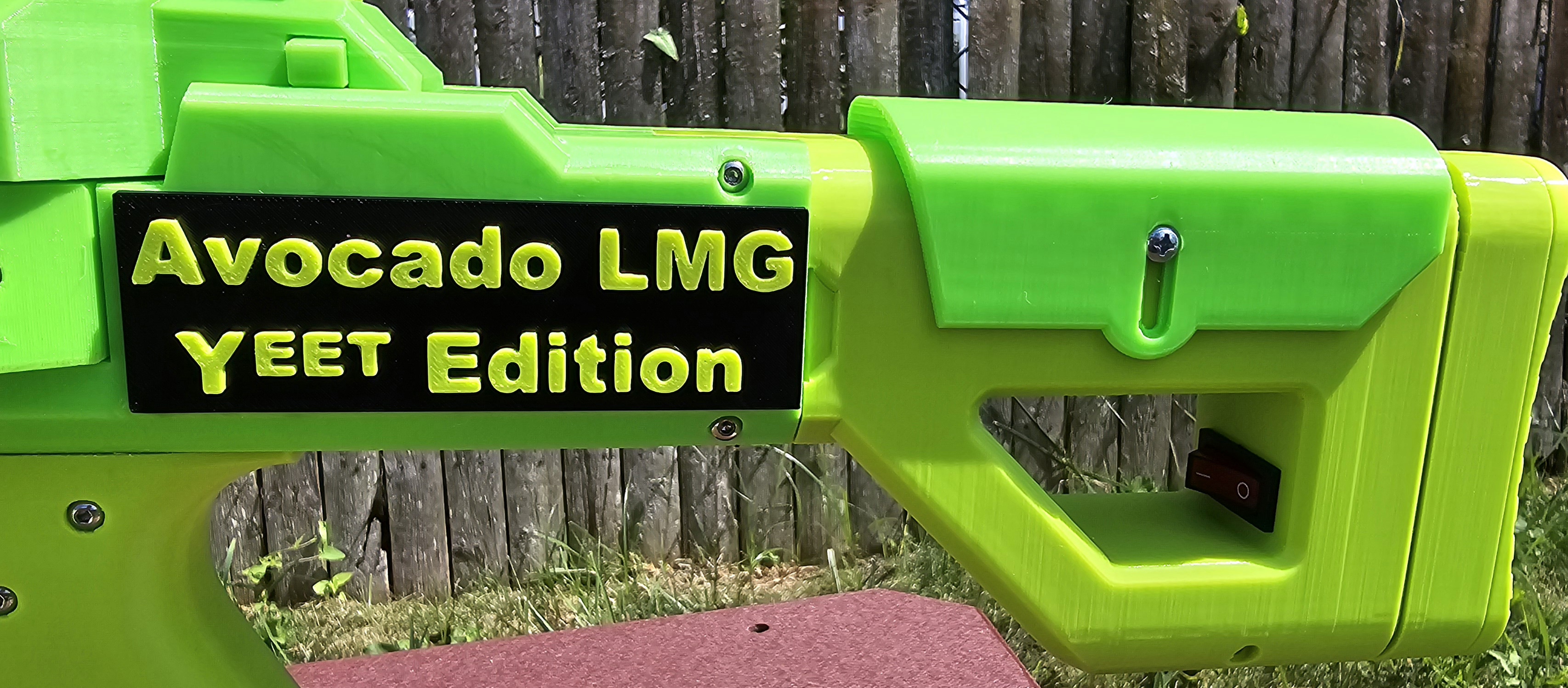 MHP Nerf LMG Blank Name Plate