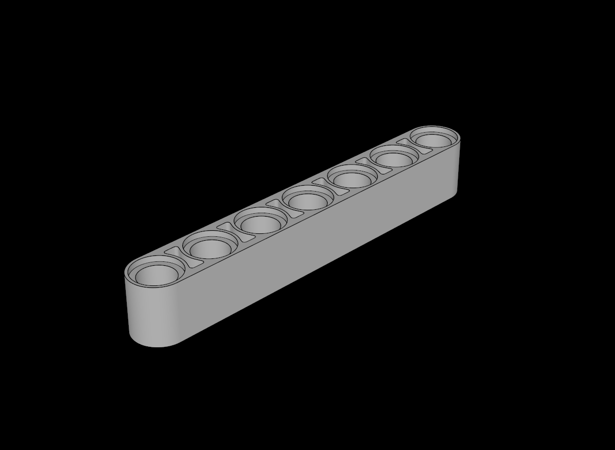 Lego Compatible (32524.dat) Technic Beam  7