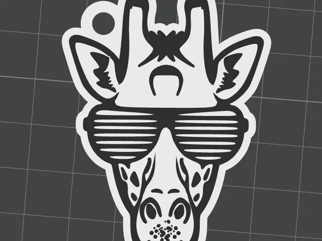 cool giraffe keychain