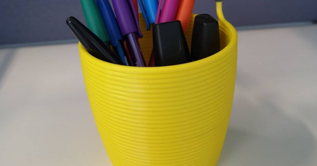 3D Printed 3D Print Pencil Pot by Axolucy | Download free STL model ...