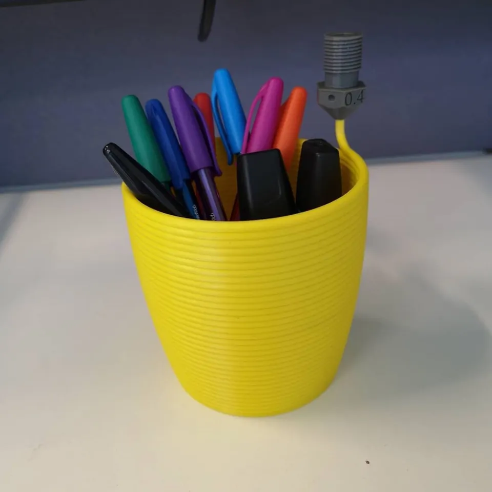 3D Printed 3D Print Pencil Pot by Axolucy | Download free STL model ...