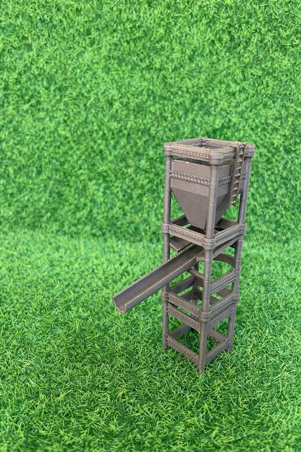 Modular Railway Cargo Tower (Lite Version, N Scale) 3D model