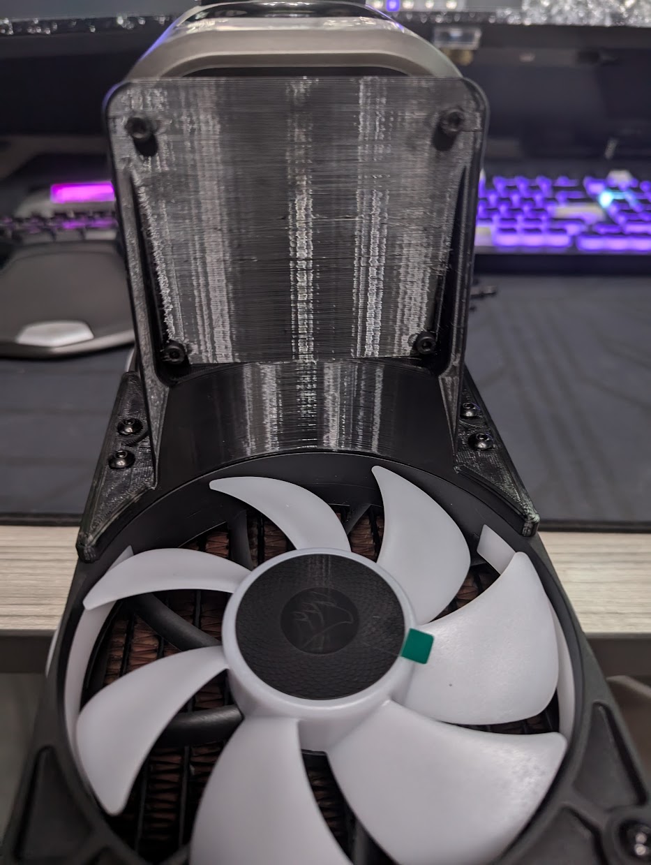 Corsair Link HX D5 120mm Radiator Mount by DOP | Download free STL ...