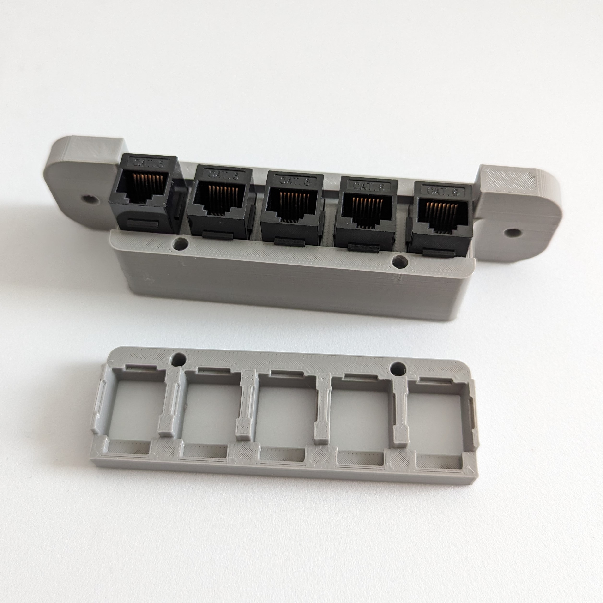 Ethernet Patch Cable Rack - 5 connectors by steamtronics | Download ...