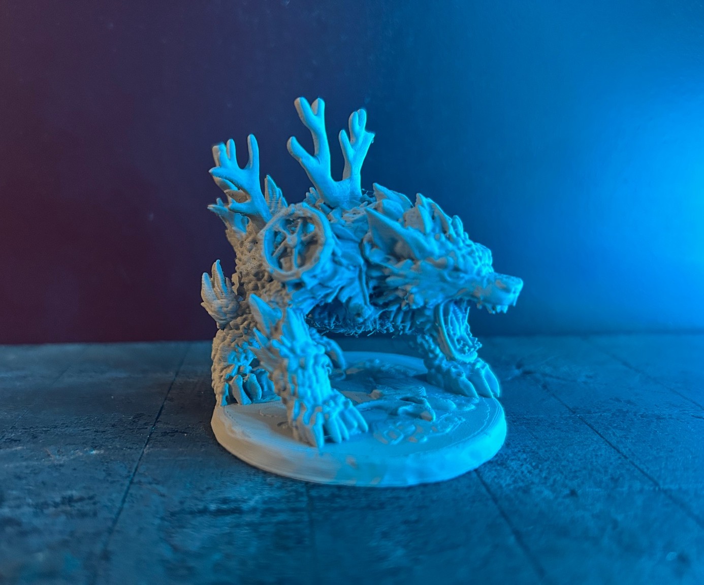 Coral Wolf TTRPG mini
